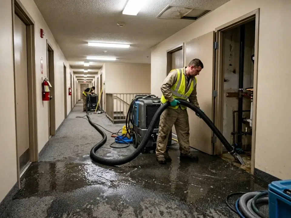 multi-unit-apartment-hallway-f-005 — frequently asked questions, Emergency Burst Pipe Water Extraction & Removal in Sansom P…